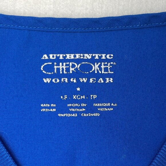 Cherokee Authentic Scrub Top Blue Size XS | Workwear Uniform - Picture 2 of 4